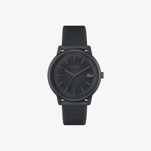 Lacoste 12.12 Move 3 Hands Watch Black Silicone Black | SAF-249685