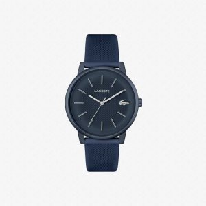 Lacoste 12.12 Move 3 Hands Watch Navy Silicone Blue | OIU-462015