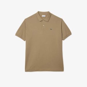 Lacoste Big Fit Cotton Petit Pique Polo Beige | NTZ-625370