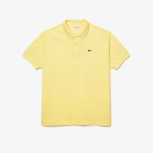 Lacoste Big Fit Cotton Petit Pique Polo Yellow | UKM-015462