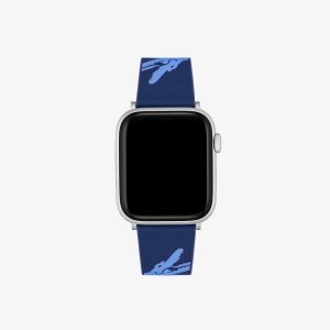 Lacoste Blue Strap For Apple Watch Blue | IGJ-397485