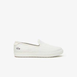 Lacoste Canvas Resort Slip-On Off White/Off White | FTP-063854