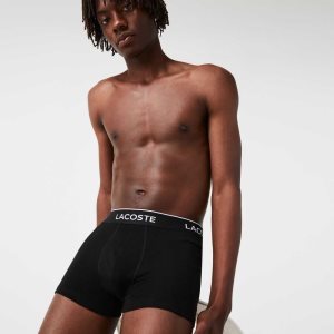 Lacoste Casual Boxer Brief 3-Pack Black | GLV-609324