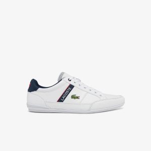 Lacoste Chaymon Sneakers Wht/Nvy/Red | ONK-946015