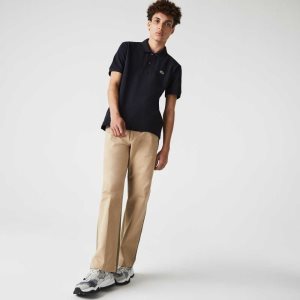 Lacoste Classic Fit Heavy Cotton Pique L.12.21 Polo Navy Blue | TXL-963710