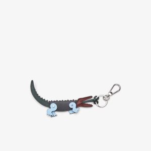 Lacoste Color-Block Crocodile Key Ring Multicolor | QOP-576042