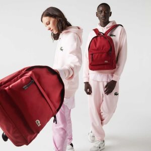 Lacoste Computer Compartment Backpack Biking Red | HIC-963580