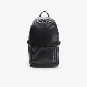 Lacoste Contrast Branding Backpack Bleu Nuit Noir | AMU-264103