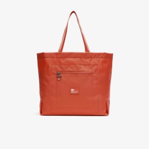 Lacoste Contrast Branding Oversized Tote Bag Pasteque | ADH-231864