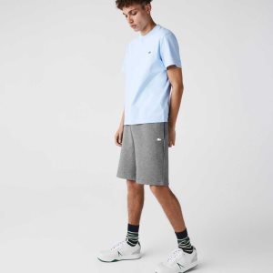 Lacoste Cotton Blend Bermuda Shorts Grey Chine | CQB-196378