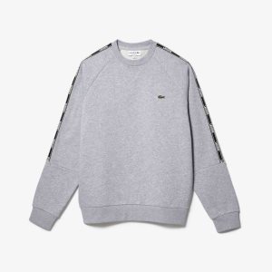 Lacoste Cotton Sweatshirt Grey Chine | HRX-749805