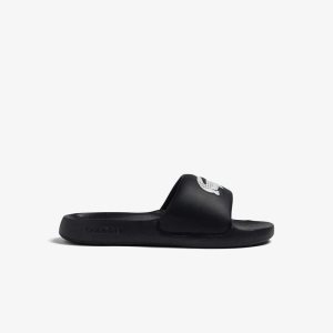 Lacoste Croco 1.0 Slides Nvy/Wht | HGT-563947