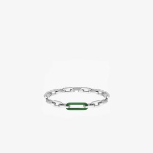 Lacoste Ensemble Bracelet Silver And Green | YET-809431