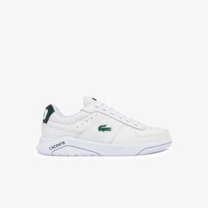 Lacoste Game Advance Leather Sneakers White/Dark Green | NCU-962847