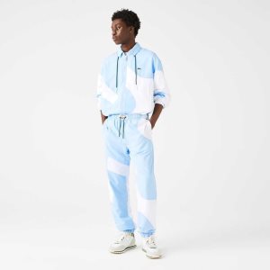 Lacoste Heritage Graphic Track Pants Blue / White | XYH-469813