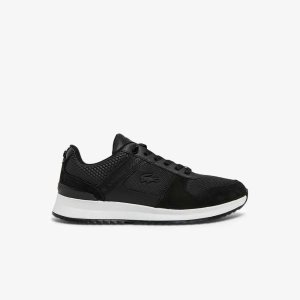 Lacoste Joggeur 2.0 Leather Sneakers Blk/Blk | DLA-963085