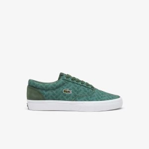 Lacoste Jump Serve Lace Tonal Sneakers Grn/Grn | BWI-193064