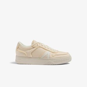 Lacoste L001 Crafted Sneakers Off White/Off White | UWA-652370