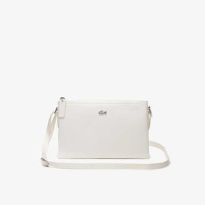 Lacoste L.12.12 Concept Flat Crossover Bag Marshmallow | AEN-901367