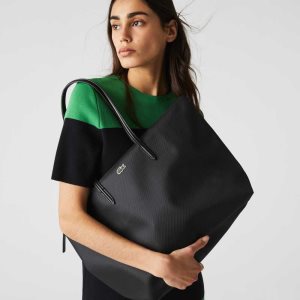 Lacoste L.12.12 Concept Zip Tote Bag Black | WVS-602358