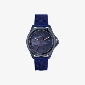 Lacoste Le Croc 3 Hands Blue Silicone Watch Blue | VAE-253741