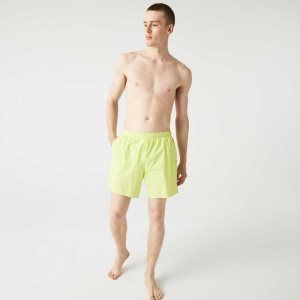 Lacoste Light Swim Trunks Flashy Yellow | JON-731024