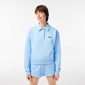 Lacoste Long Sleeve x Sporty & Rich Polo Blue | XHF-451630