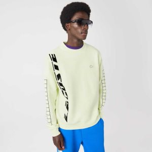 Lacoste Loose Fit Pique Sweatshirt Yellow | NYZ-325079