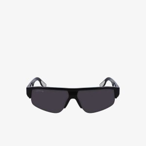 Lacoste Mask Active Sunglasses Matt Black | NIG-473506