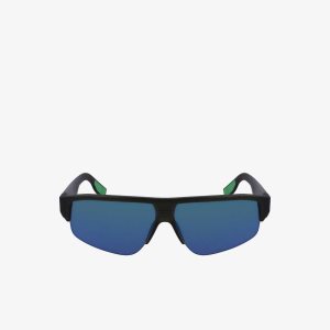 Lacoste Mask Active Sunglasses Matte Grey | WJM-920178