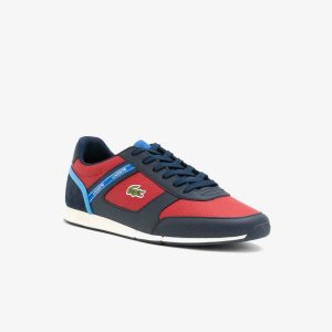 Lacoste Menerva Sport Sneakers Nvy/Red | VKB-860129