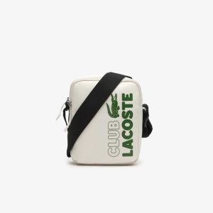 Lacoste Neocroc Contrast Branding Vertical Bag Farine Estragon Noir | SMK-786309