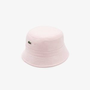 Lacoste Organic Cotton Bucket Hat Light Pink | ABC-254183