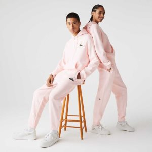 Lacoste Organic Cotton Fleece Trackpants Light Pink | ERI-087162