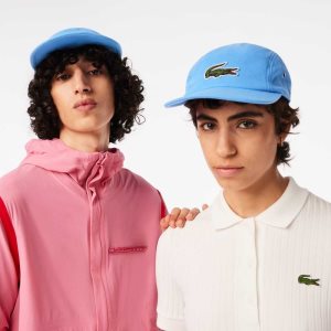 Lacoste Organic Cotton Girolle Cap Blue | KHC-049265