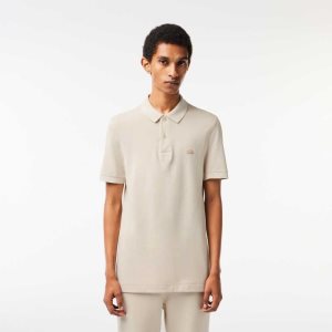 Lacoste Organic Cotton Polo Beige | NDI-934710