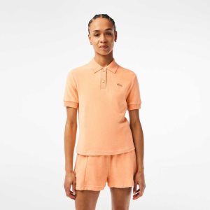 Lacoste Organic Cotton Terry Cloth Polo Light Orange | HMC-584713