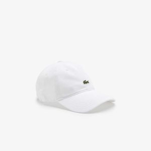 Lacoste Organic Cotton Twill Cap White | LYG-716504