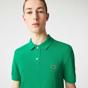 Lacoste Original L.12.12 Slim Fit Petit Pique Cotton Polo Green | GIT-253870