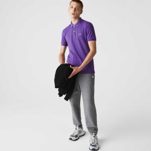 Lacoste Original L.12.12 Slim Fit Petit Pique Cotton Polo Purple | HCI-359184