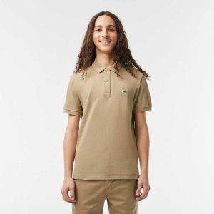 Lacoste Original L.12.12 Slim Fit Petit Pique Cotton Polo Beige | PAB-678493