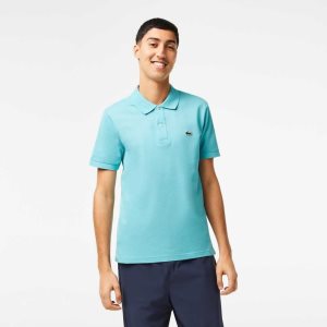 Lacoste Original L.12.12 Slim Fit Petit Pique Cotton Polo Mint | RXW-831740