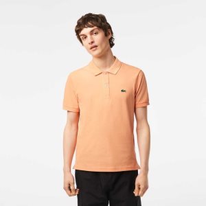 Lacoste Original L.12.12 Slim Fit Petit Pique Cotton Polo Light Orange | SOV-671420