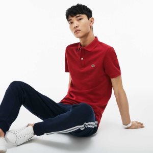 Lacoste Original L.12.12 Slim Fit Petit Pique Cotton Polo Red | SXM-748301