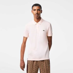 Lacoste Original L.12.12 Slim Fit Petit Pique Cotton Polo Light Pink | TFJ-845306