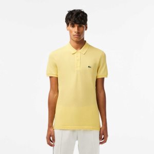 Lacoste Original L.12.12 Slim Fit Petit Pique Cotton Polo Yellow | ZNA-326718