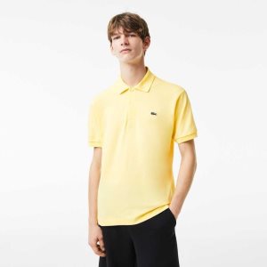 Lacoste Original L.12.12 petit pique cotton Polo Yellow | SLZ-517240