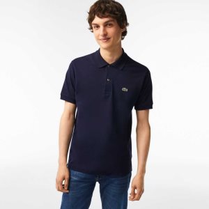 Lacoste Original L.12.12 petit pique cotton Polo Navy Blue | XMN-054627