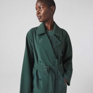 Lacoste Oversized Trench Coat Green | NZX-581734