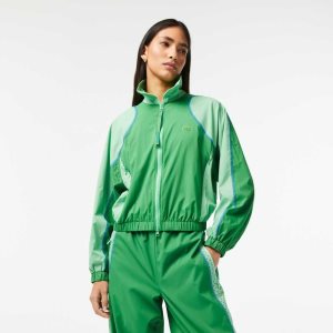 Lacoste Oversized Two-Tone Jacket Green | ENL-701843